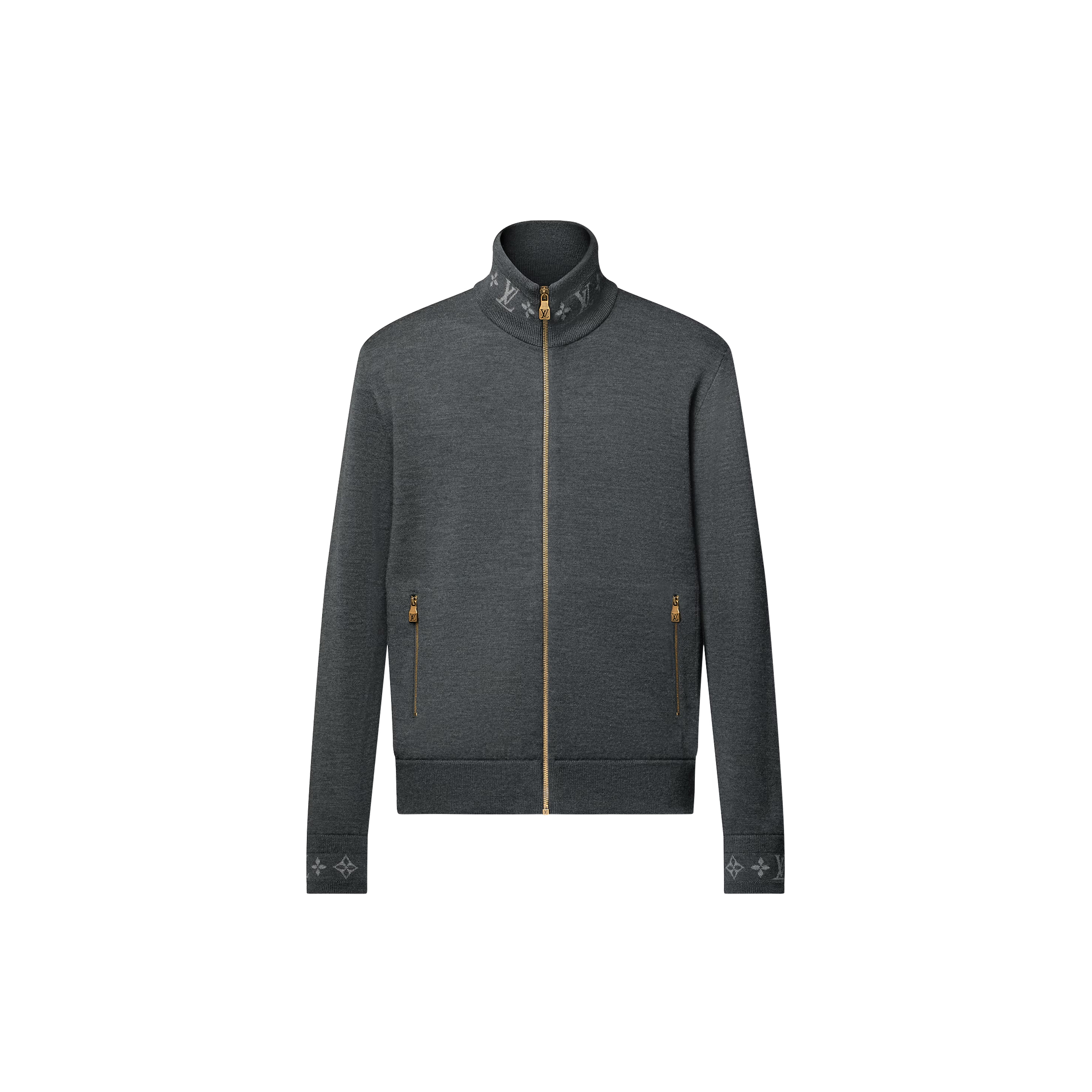 LOUIS VUITTON DOUBLE FACE KNIT WOOL TRAVEL BLOUSON 1AGJWL